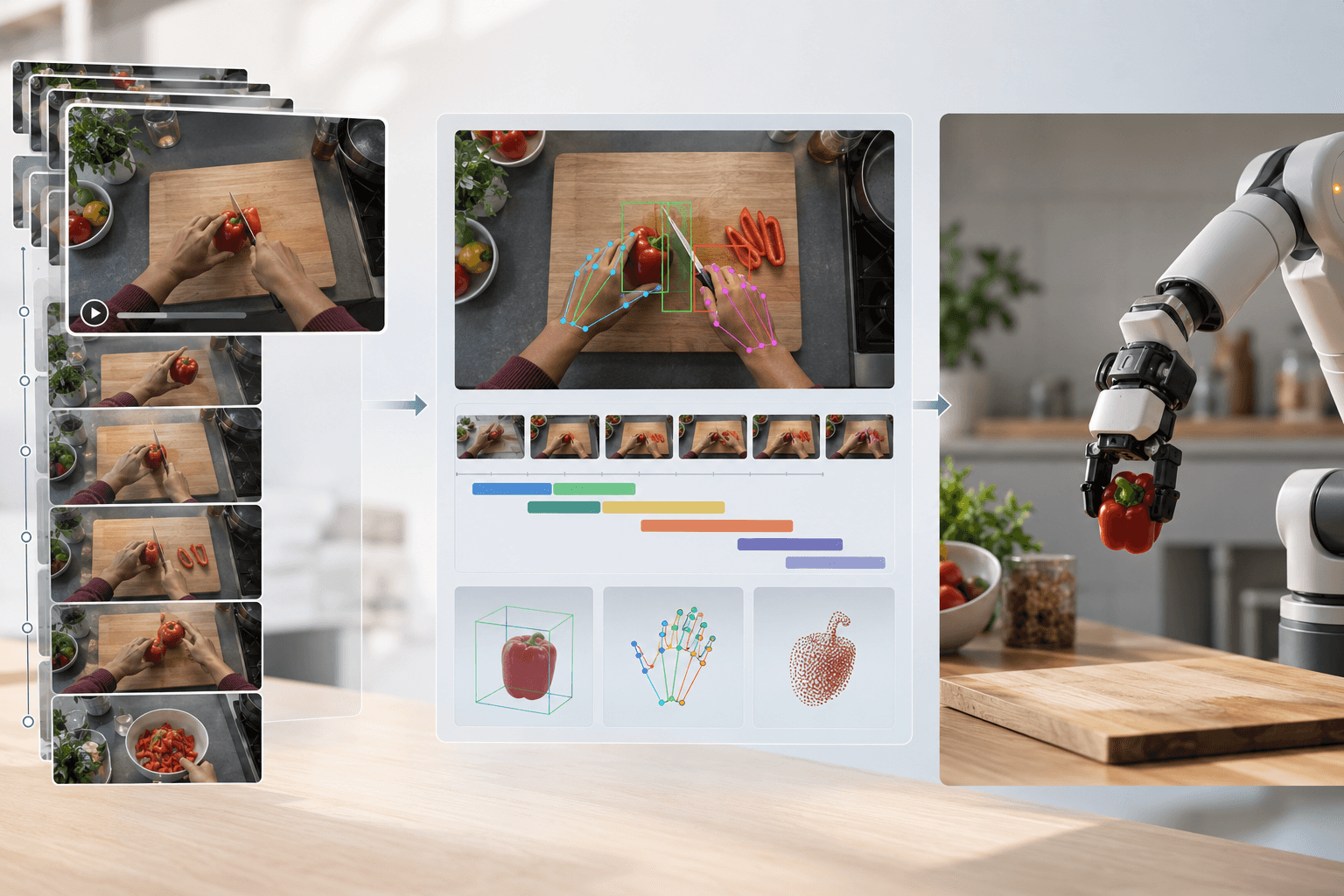 From Raw Demonstrations to Structured Robot Learning Data